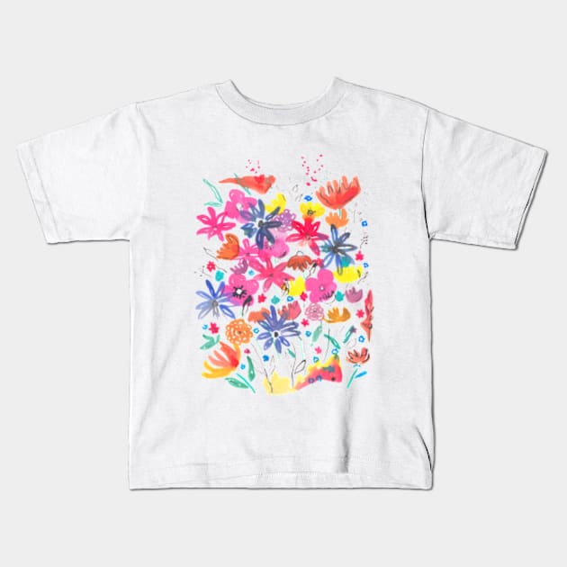 bloom in watercolor Kids T-Shirt by RanitasArt